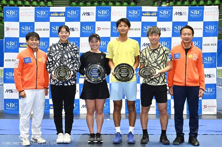 若手の挑戦を退けた西郷里奈、急成長の20歳・松岡隼が初優勝で1000万円を獲得[SBCドリームテニスツアー2025]