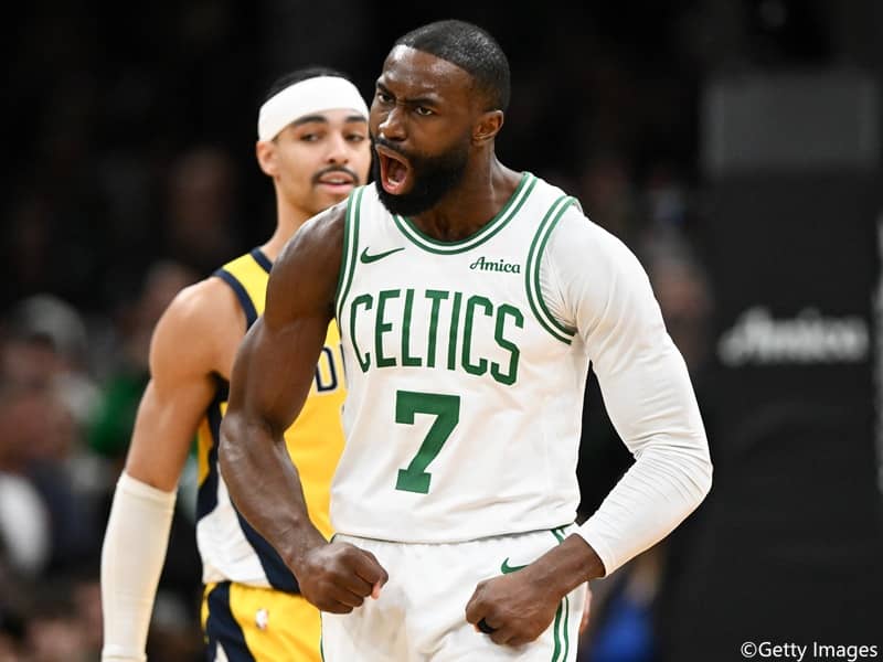 球団史上3人目…セルティックスのジェイレン・ブラウンが7戦連続の30