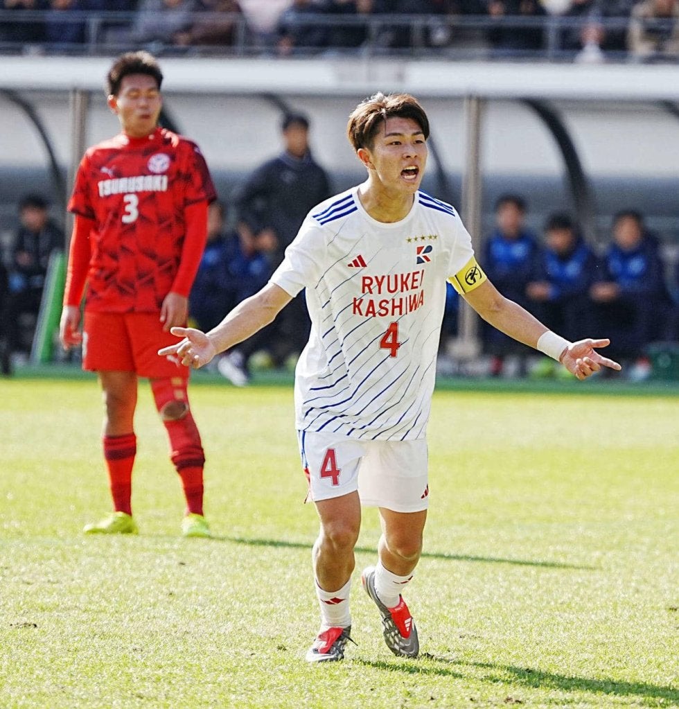 流通大柏 途中出場の金子琉久がハット