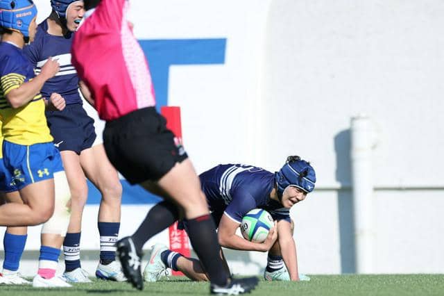桐蔭学園3連覇 鍛えたキックで貢献 曽我選手 全国高校ラグビー