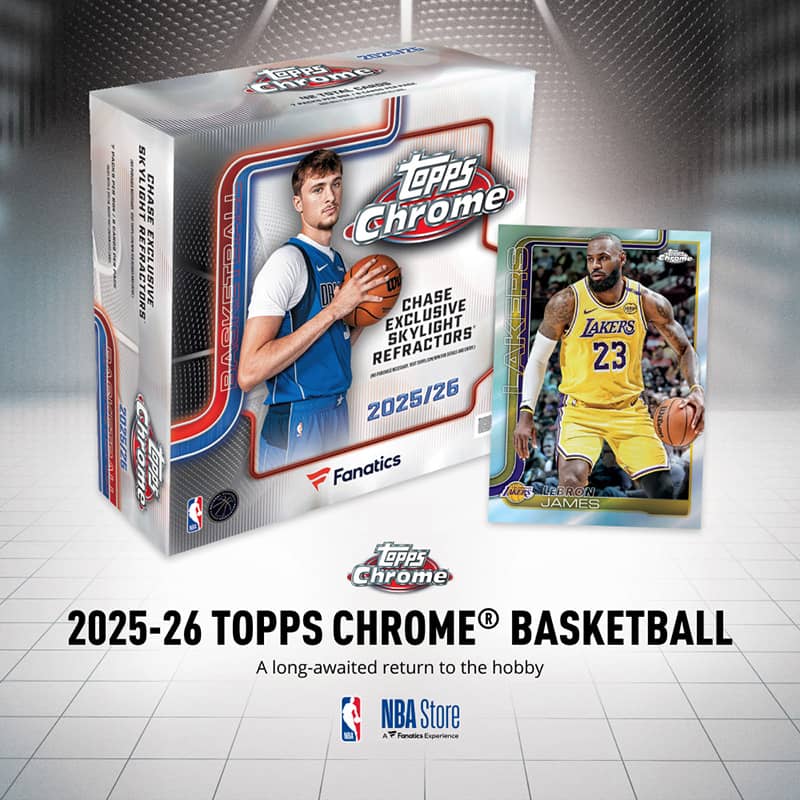 ToppsのNBAカード最新作「NBA 2025−26 TOPPS CHROME」が国内販売開始