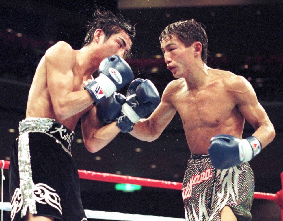 伝説の日本タイトルマッチ　畑山隆則vsコウジ有沢　ボクシングポスター二枚セット 畑山隆則時代を告げる9回TKO勝ち 宿敵コウジ有沢を下した「史上