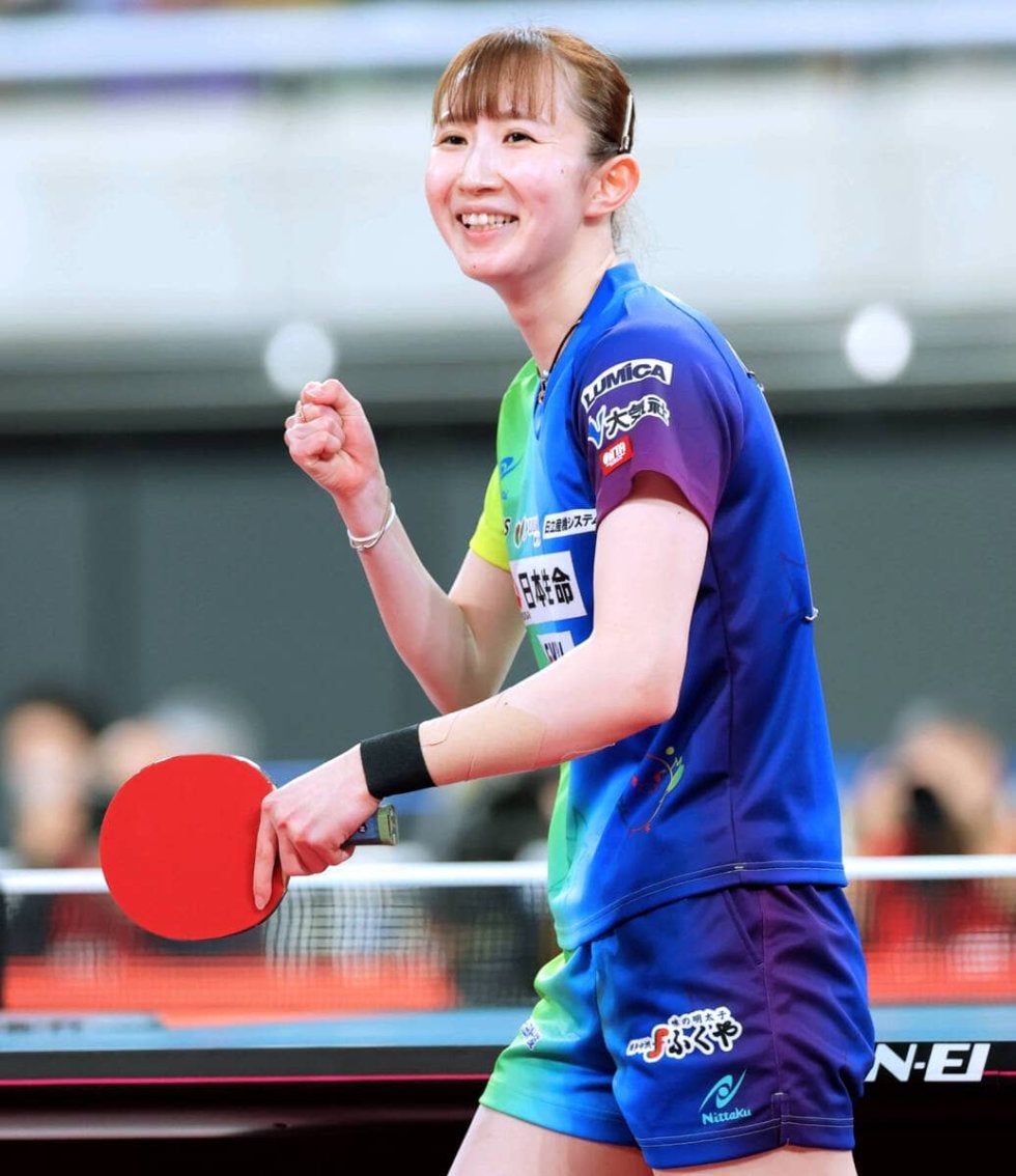 早田ひな 好調カットマン佐藤瞳に完勝