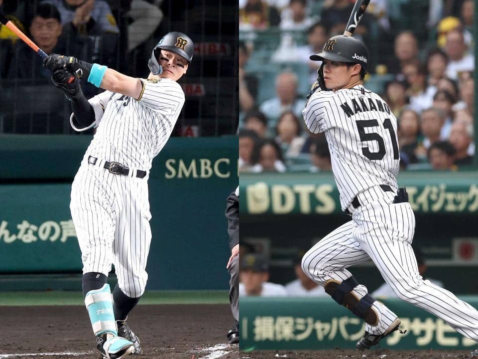 阪神・佐藤輝&中野 新人から5年連続記録
