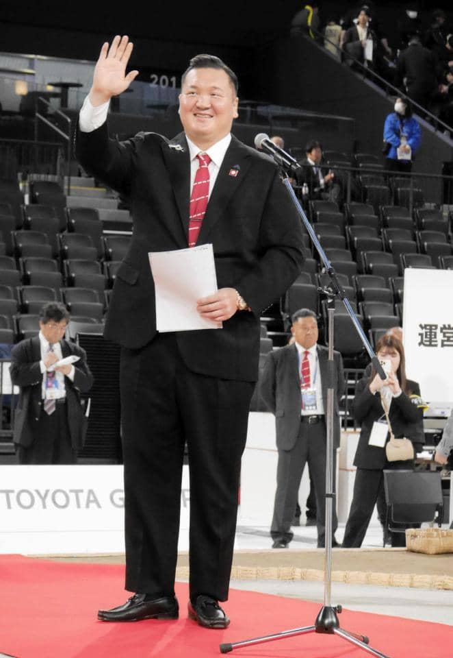 元横綱白鵬さんが白鵬杯開会宣言「毎日ワクワクドキドキ」女子の部