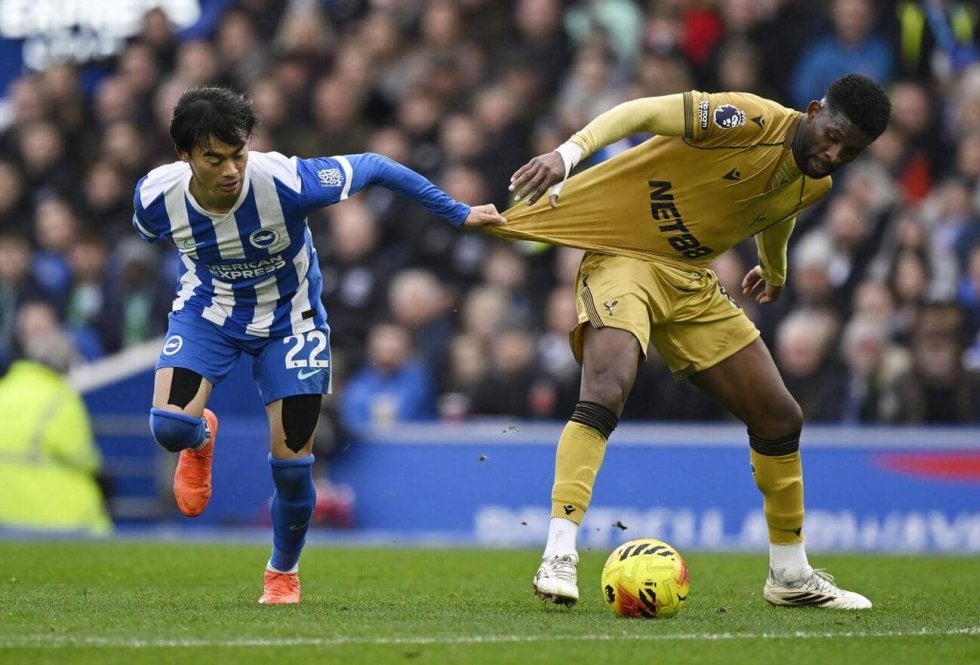 鎌田大地が復帰のパレスは公式戦13試合ぶり白星　ブライトン三笘薫は鼻血を出しながらフル出場