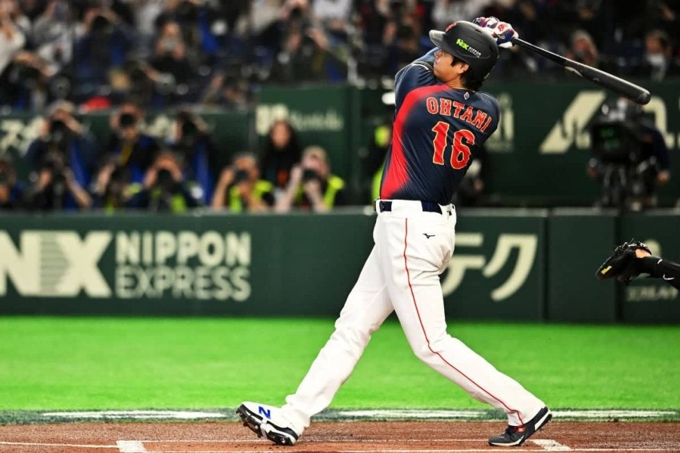 WBC2026】侍ジャパン、大谷翔平の“188キロ”右翼線二塁打で好機を演出