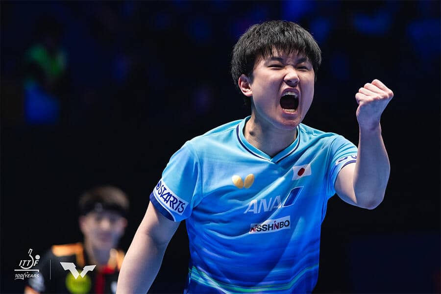 エース張本智和がメダルマッチ仕様の覚醒！ドイツ撃破で「本当に欲しい