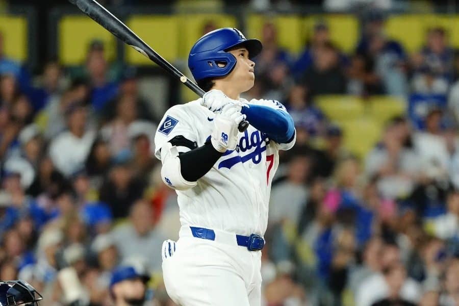 ド軍勝利から3分後…MLB公式が添えた1枚 大谷翔平15号に“接近