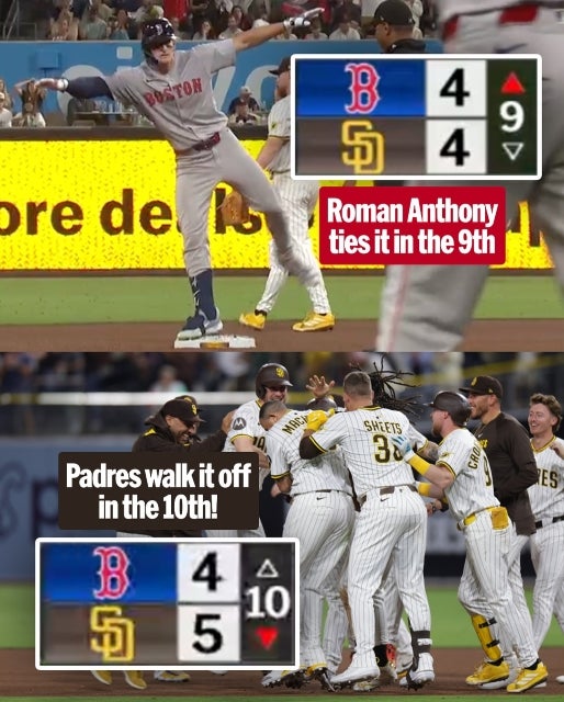 【劇的サヨナラ】パドレス、延長10回の勝利でシリーズをタイに！熱狂の瞬間