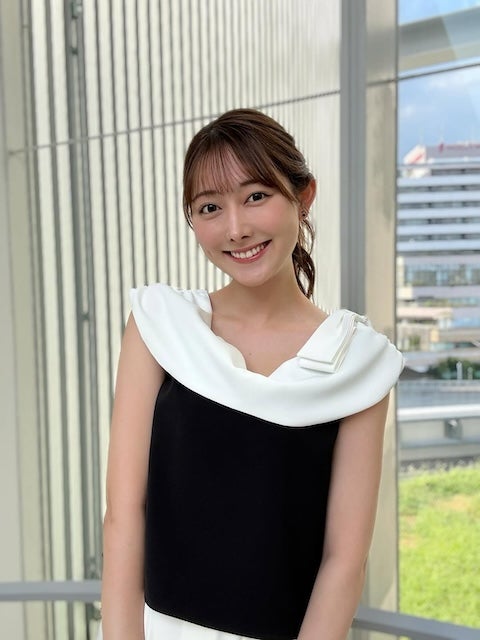 爽やかスマイル…森山みなみ、夏の装いで「スーパーJチャンネル」出演を報告