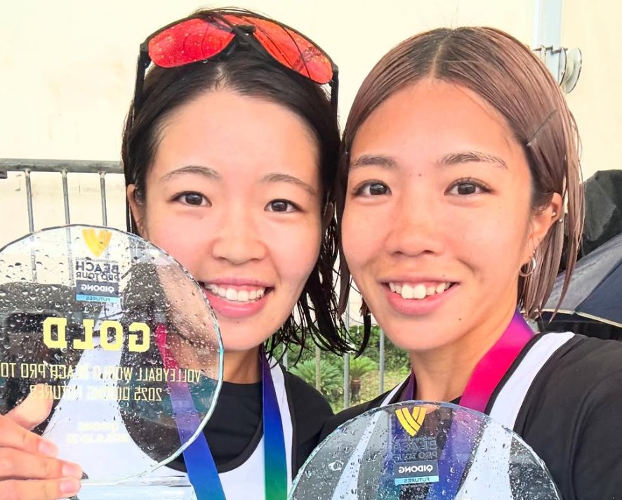 ビーチバレー・松本穏＆恋ペア、中国Qidongで初優勝！
