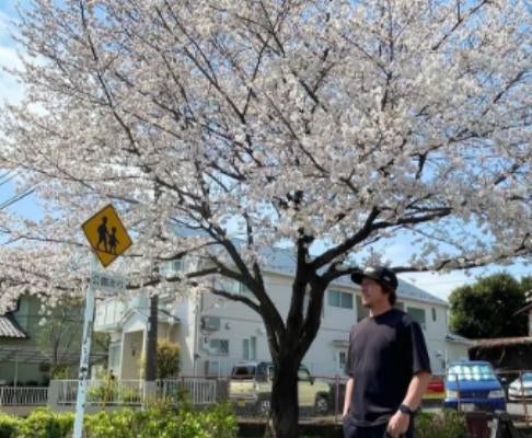 ハンドボール・宮﨑大輔、桜の下で心リセット「今週末の試合も頑張ります」