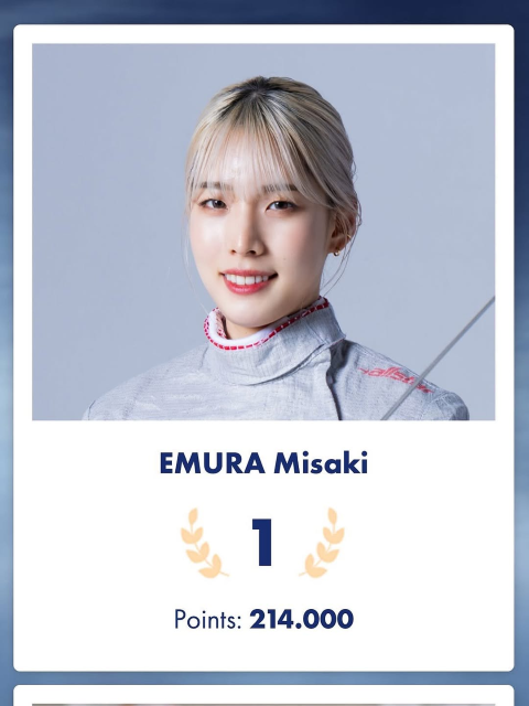 日本女子選手＆サーブル種目で初の快挙！フェンシング・江村美咲、