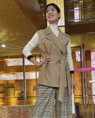 テレビ朝日 桝田沙也香アナ、ジレ×パンツの秋コーデを披露！「きちんと感とお洒落」の絶妙バランスにファン釘付け