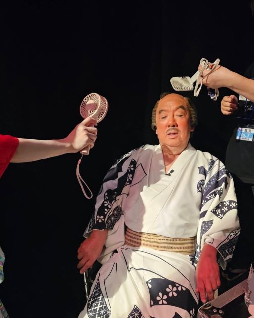 梅沢富美男、芝居の合間のひとときに“愛されすぎ”の涼風サービス！新歌舞伎座での熱演舞台裏を公開