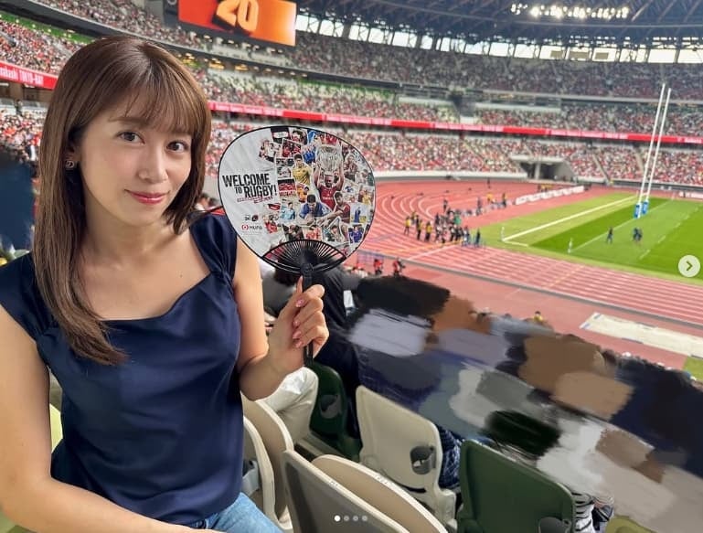 中川安奈、ラグビーのリーグワンプレーオフ決勝観戦をインスタ更新！