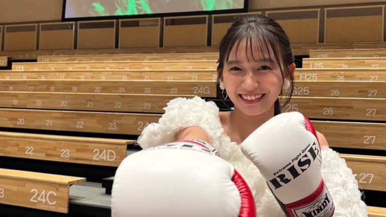 志田音々、RISEの熱戦に感激 ファンからのグローブプレゼントも話題に