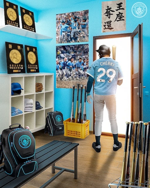 マンチェスター・シティが“夏の甲子園”仕様に？ 高校野球オマージュ投稿に日本のファン歓喜