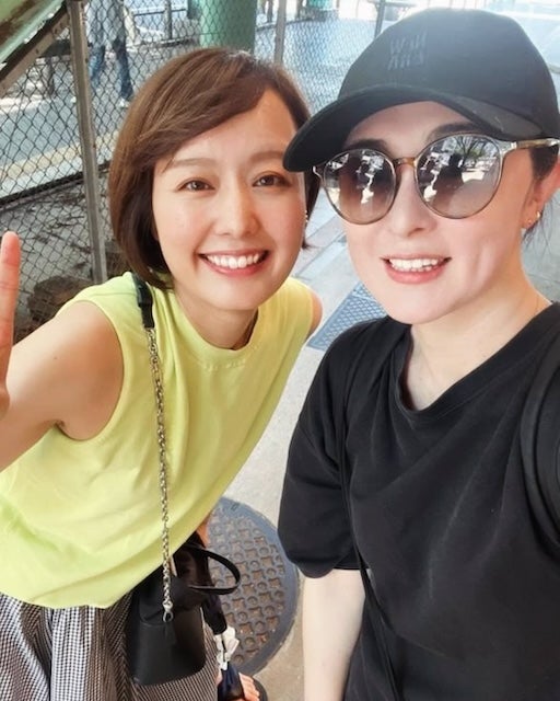 中村仁美、MIYASHITA PARKで幼稚園ママ友の“かおる姫”と久々再会