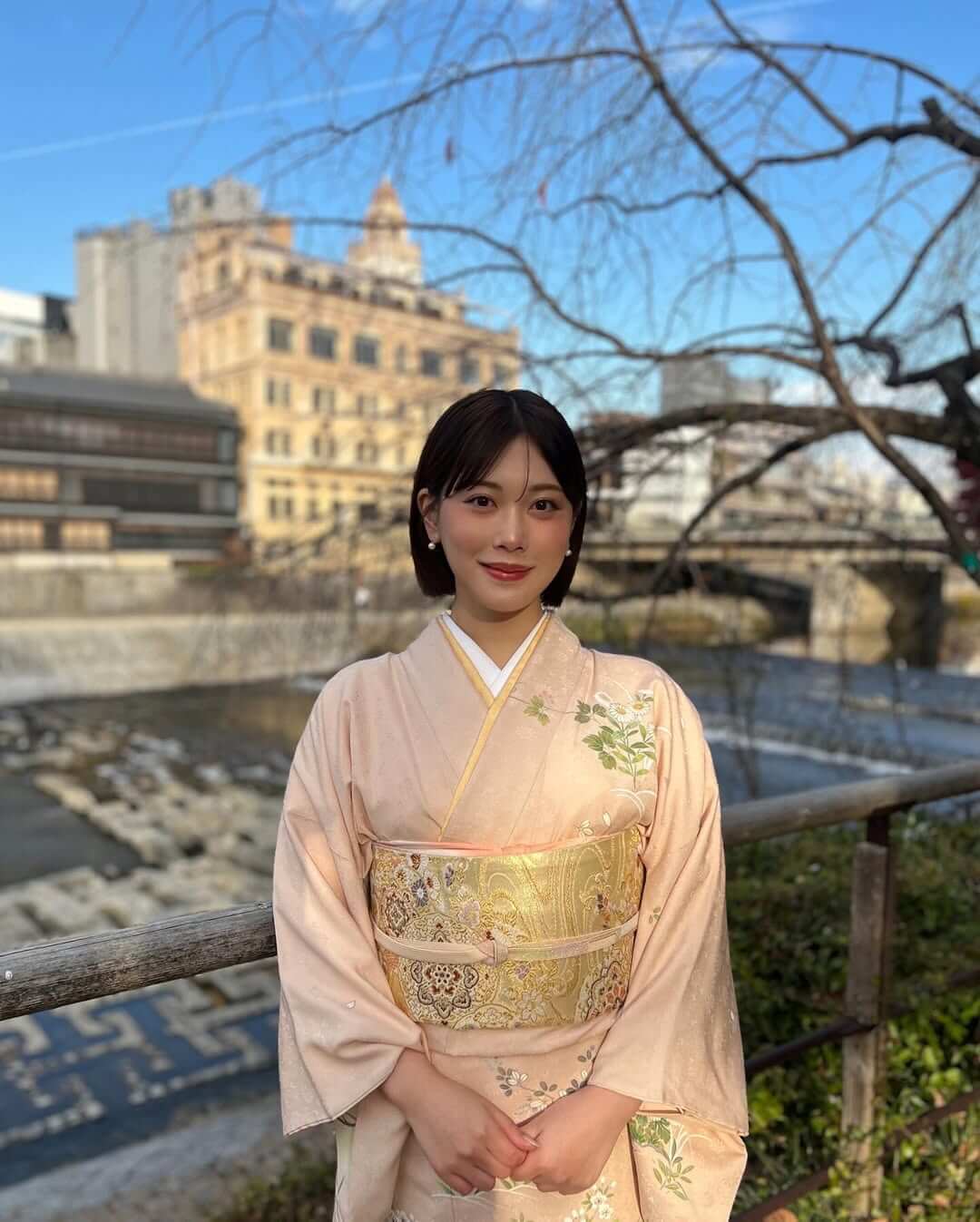 元乃木坂46・伊藤純奈、伊藤かりんとの着物ショットを公開！