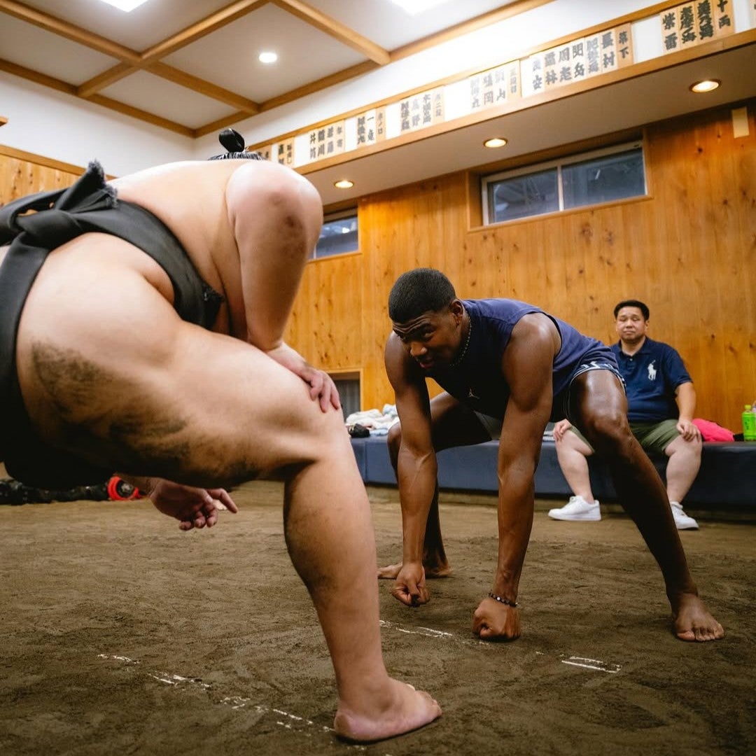 NBAロサンゼルス・レイカーズの八村塁、相撲部屋での稽古風景を公開！意外な〇〇にファン苦笑