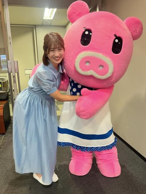 文化放送・坂口愛美アナがTBSキャラクター「ブーナちゃん」と素敵なツーショットを公開！