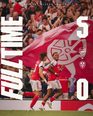 アーセナル、リーズを5発粉砕！新戦力ギュケレシュの2得点で開幕2連勝