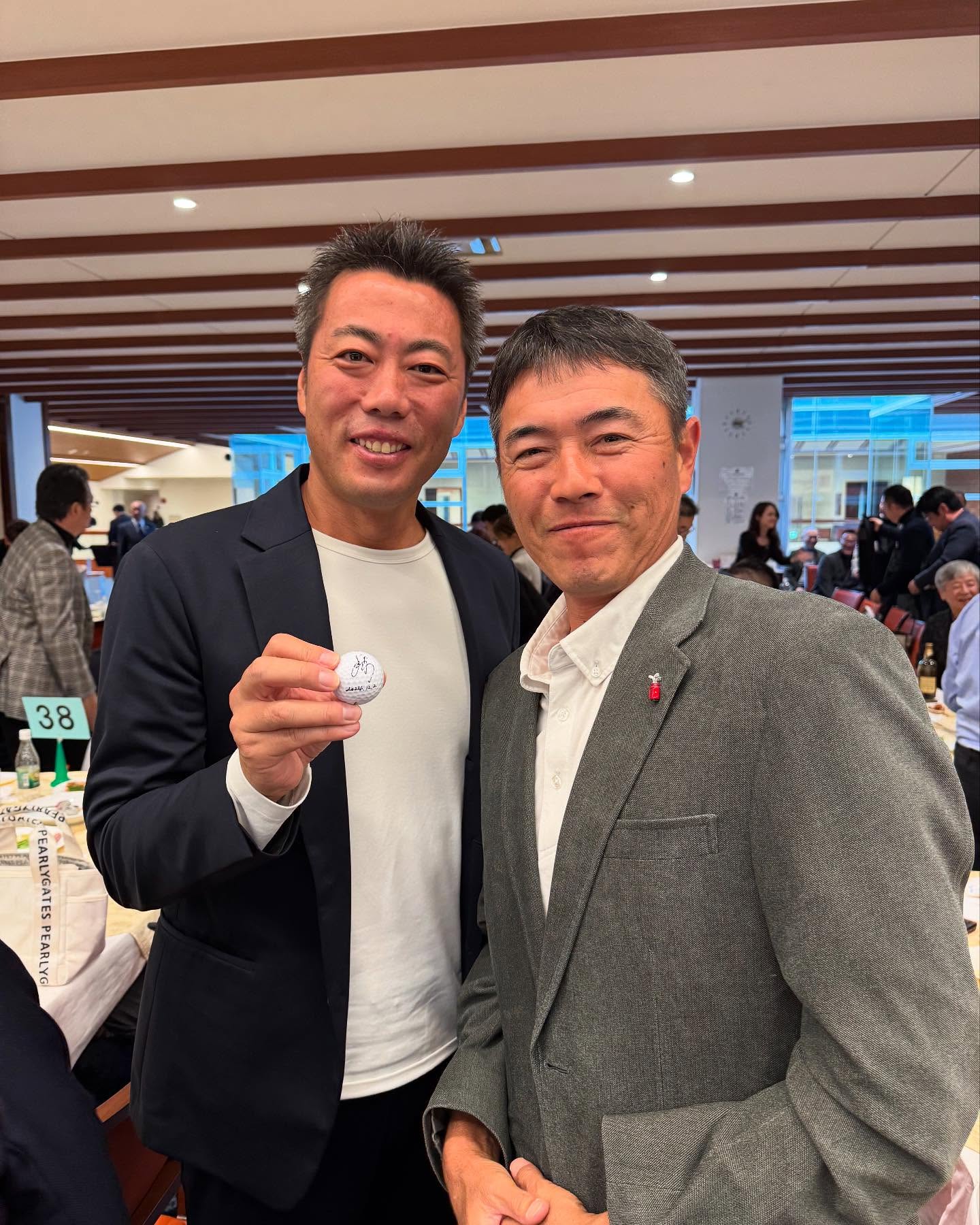 上原浩治が憧れのプロゴルファー⚪︎⚪︎との2ショットを公開！