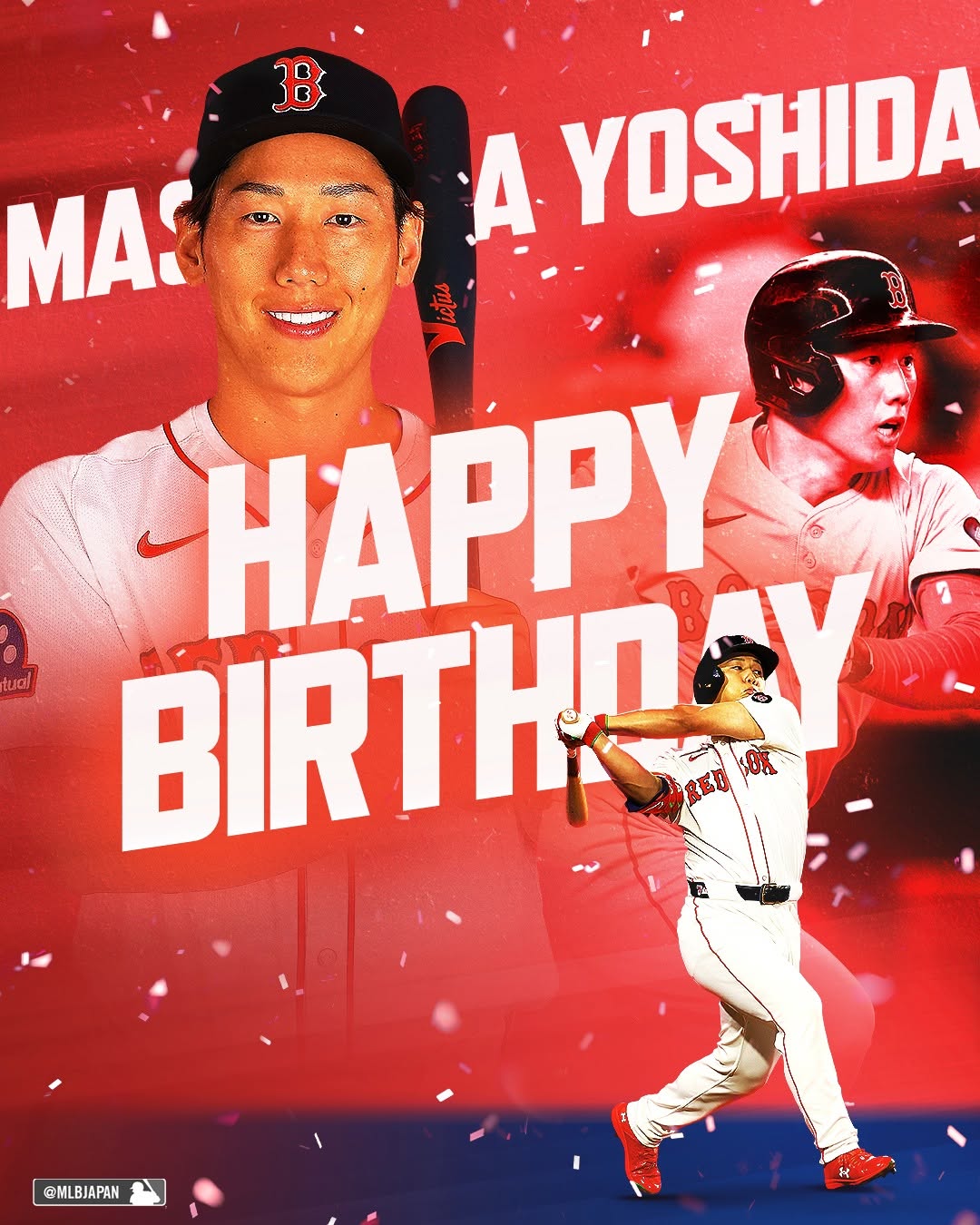 MLBJapanが吉田正尚を誕生日祝福「マッチョマンの後半戦の活躍を願う」