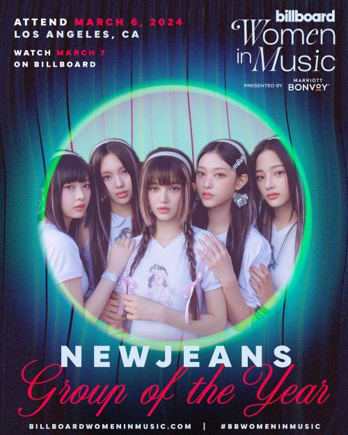 NewJeansが『2024 Billboard Women in Music Awards』で選出!!喜びを述べる