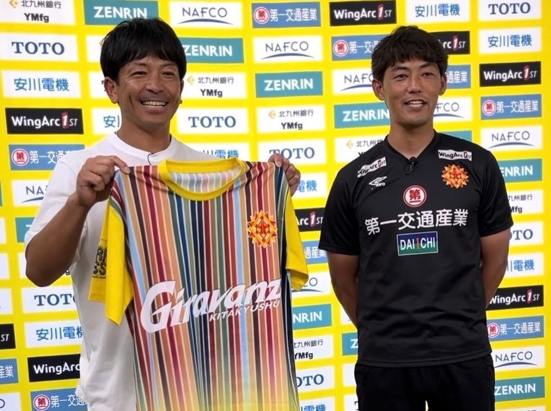 「北九州へようこそ」松田宣浩 ギラヴァンツ北九州の練習場に登場！