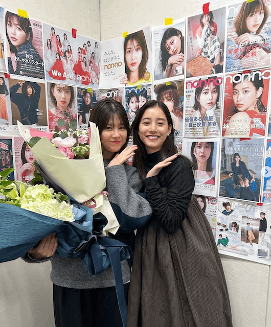 「non-no」卒業発表の渡邉理佐、新木優子との2S公開！