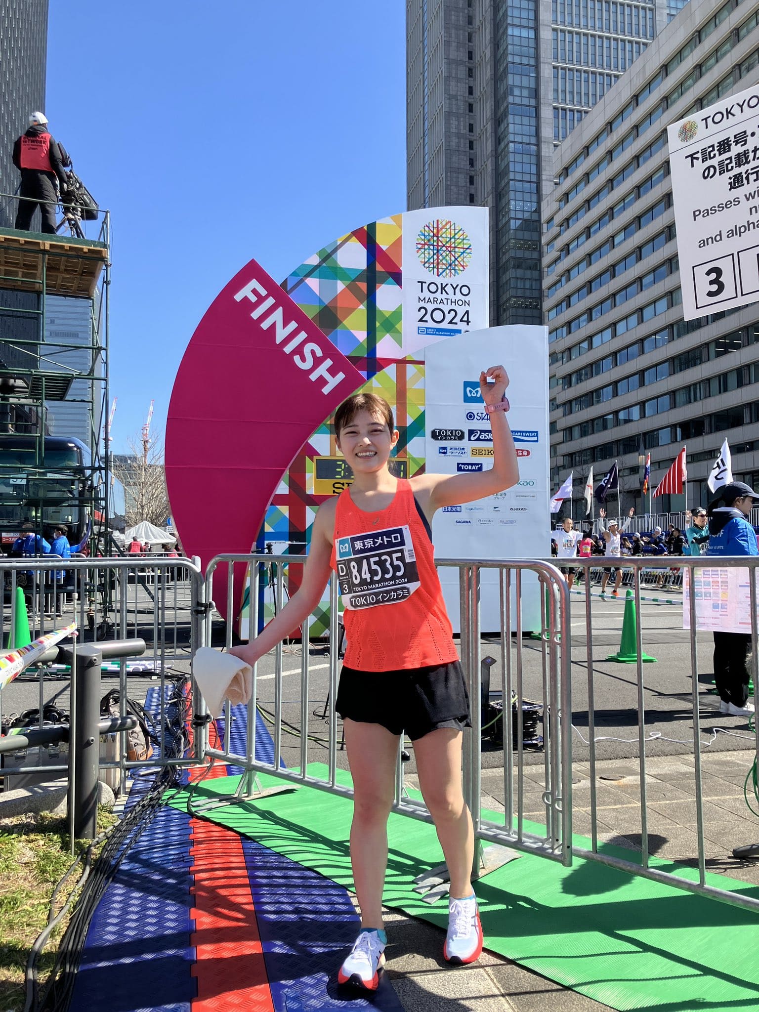 井上咲楽が東京マラソンで自己ベスト更新!!「苦しくて楽しい」