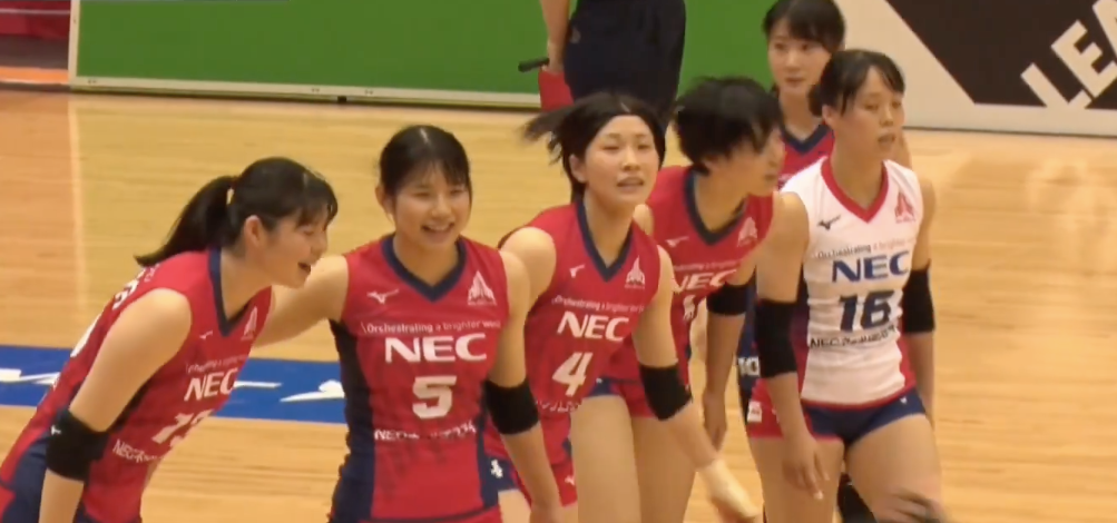Ｖリーグ女子　NECレッドロケッツ vs. KUROBEアクアフェアリーズ 2021/10/17【ハイライト】