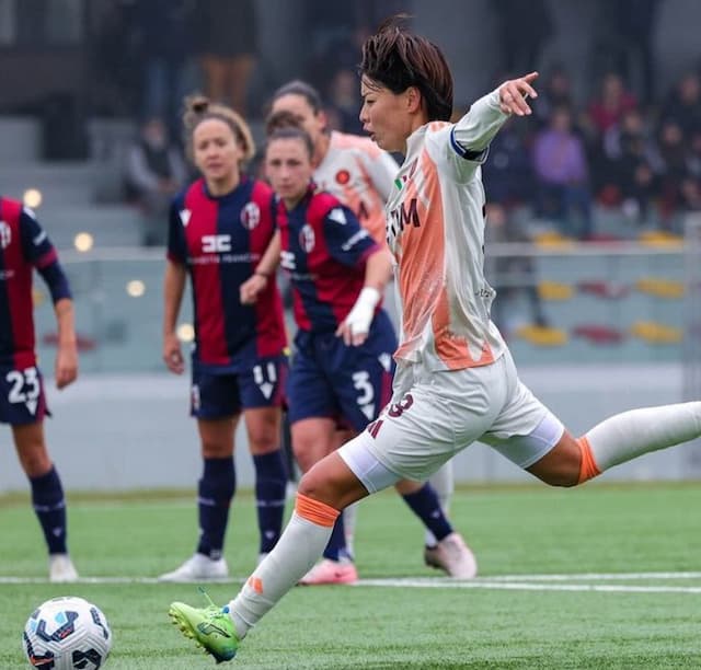 なでしこジャパン熊谷紗希　「Focus on the next」ASローマ11月の大連戦！PKで得点！