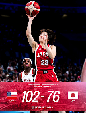 女子バスケットボール、奮闘するも点差を広げられ敗戦