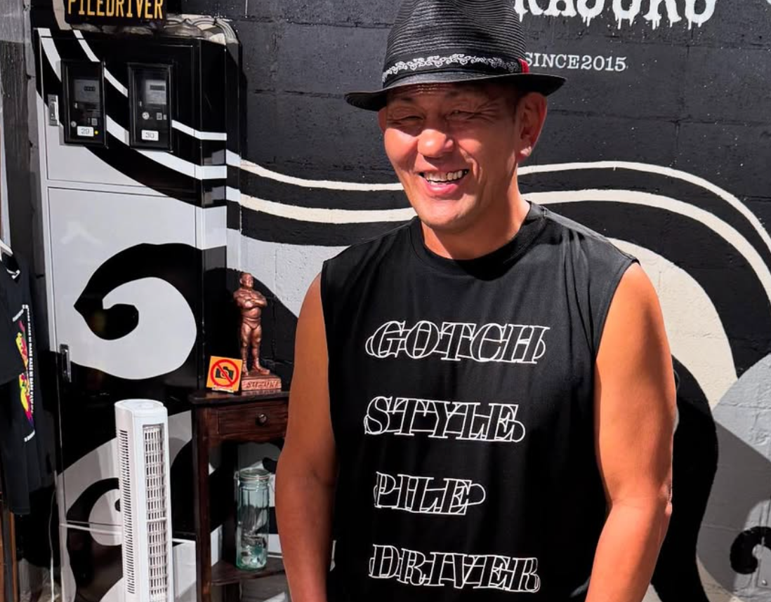 〈新作速報〉鈴木みのる、“GSPD DRY”ノースリーブTシャツ発売を公式告知