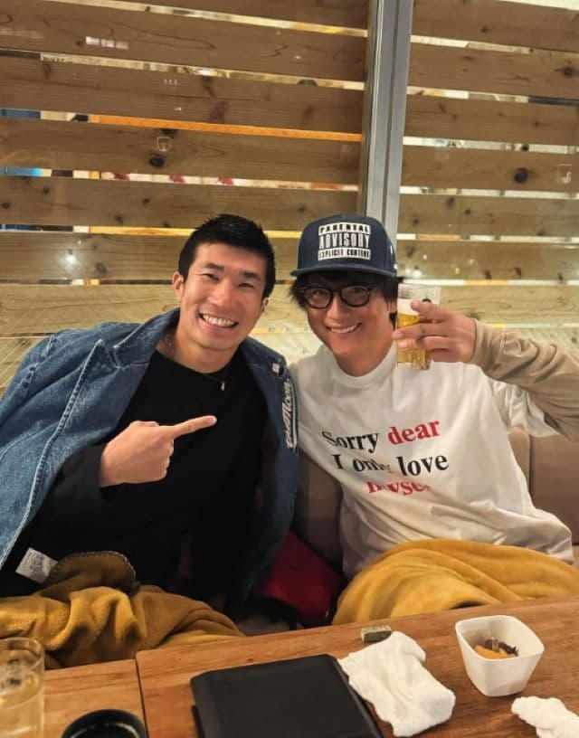 上地雄輔が桐生祥秀との2ショットを公開「賢くて男気あって可愛いアスリート」