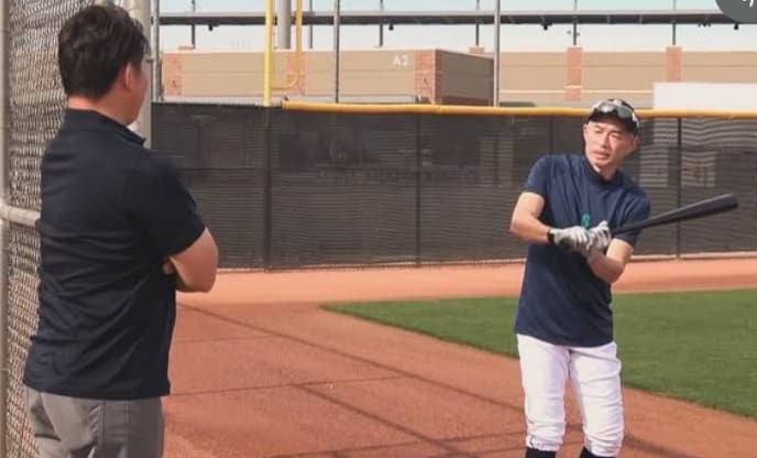 松坂大輔　マリナーズキャンプを訪問！！イチロー、藤浪とのショットも公開！
