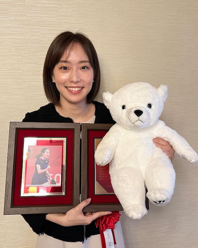 「おめでとう🎉🌟」石川佳純がホワイトベア・スポーツ賞受賞✨