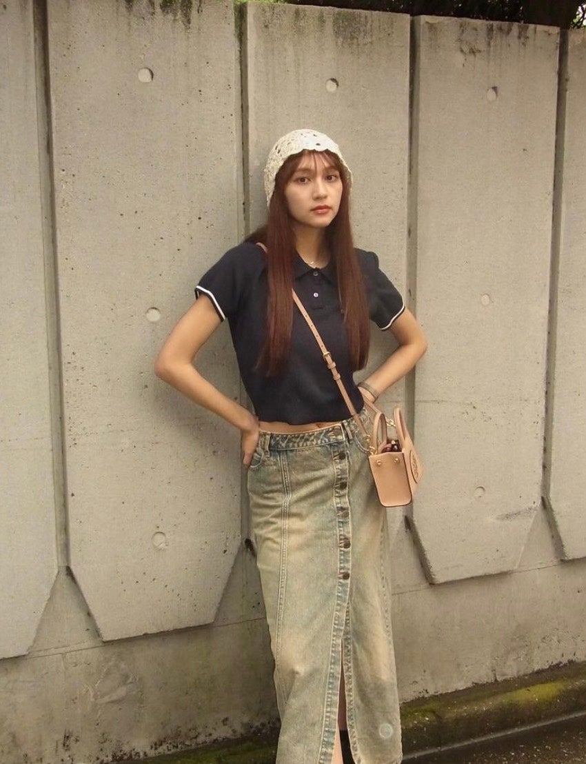 あのタレントの最新ファッションが可愛すぎると話題に「momお手製ニットキャップ🦙🥜」