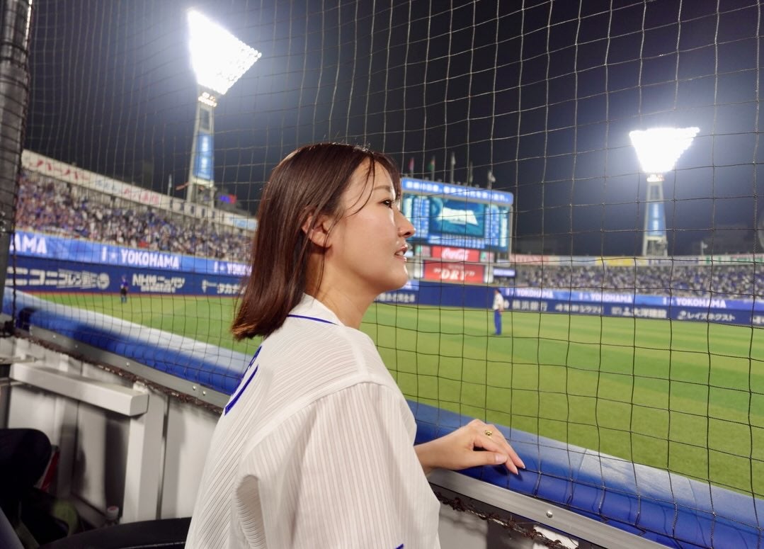 七谷明日香が横浜スタジアムへ「どらほーーーー」