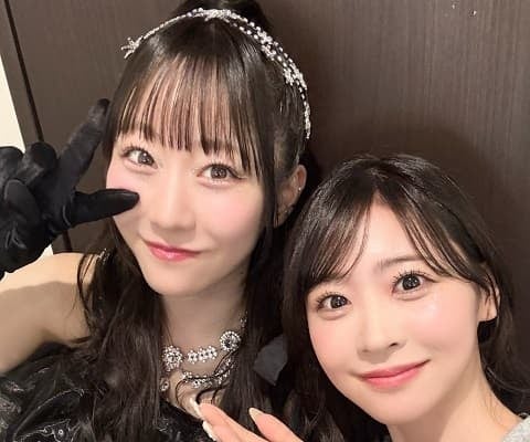 「まなゆい可愛すぎる」FRUITS ZIPPER・櫻井優衣が真中まなの生誕祭後にカワ&エモ2ショットを公開！