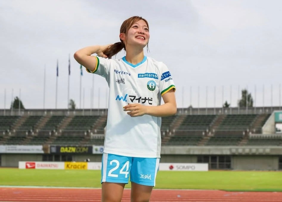 笑顔がまぶしい！遠藤ゆめ、“不思議”な今季初ゴールを喜びいっぱいに報告