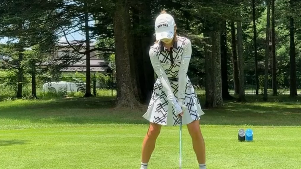 「久しぶりのハーフベストタイ出た日」井上莉花、ゴルフショットを公開！