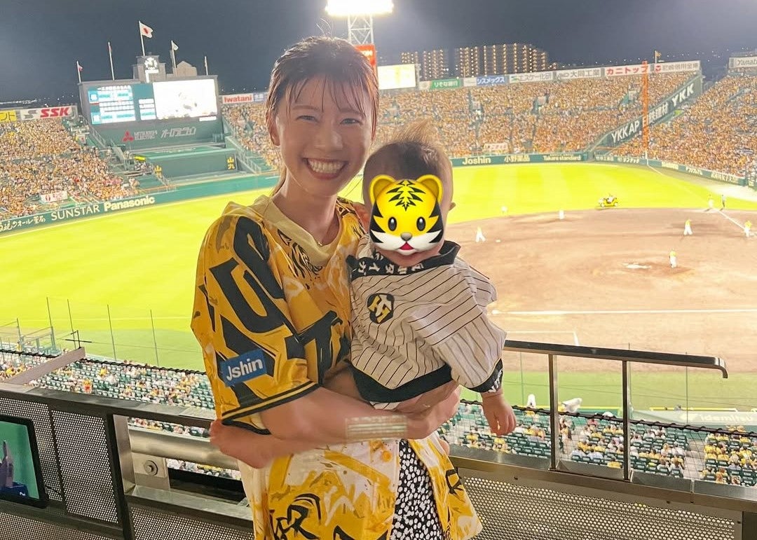 小さなタイガースファンと一緒に！女性アナの微笑ましい甲子園体験「特等席から親子で応援！」