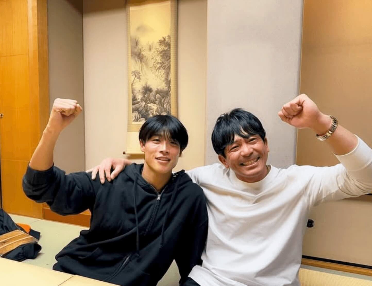 松田宣浩とアビスパ岩崎がお疲れ様会！