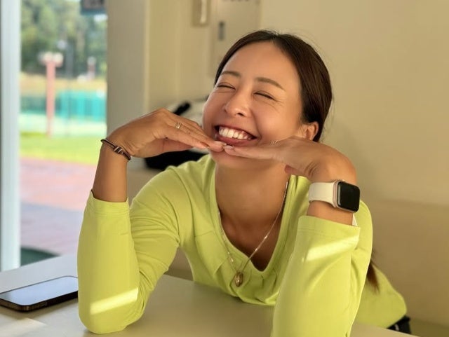 至福の笑顔！美女プロテニス・園田彩乃が広島遠征前に見せたリラックス姿