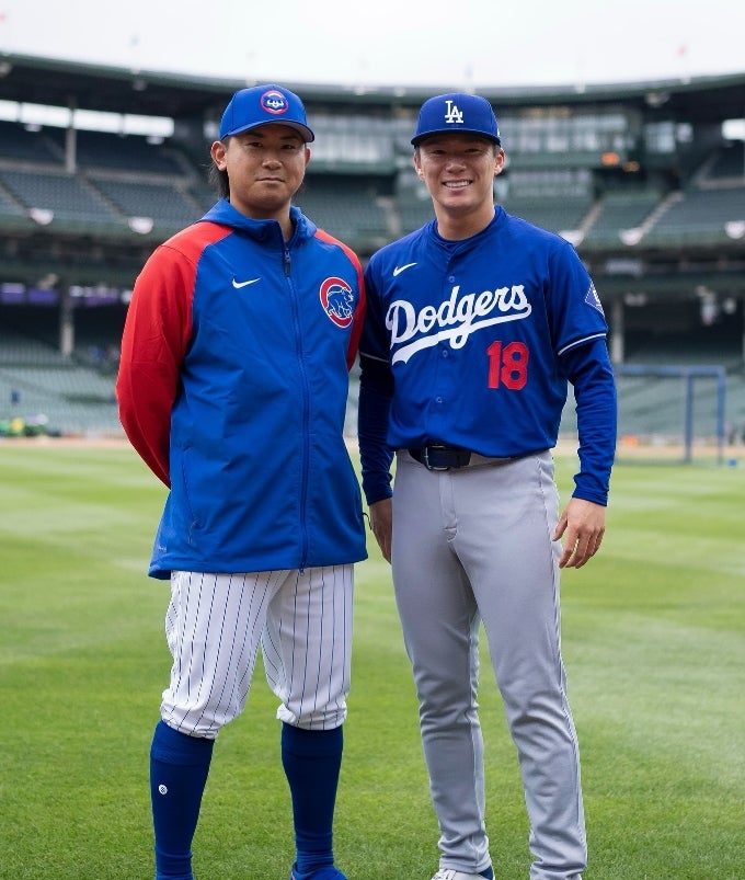 3連戦を前に今永昇太と山本由伸が再会！